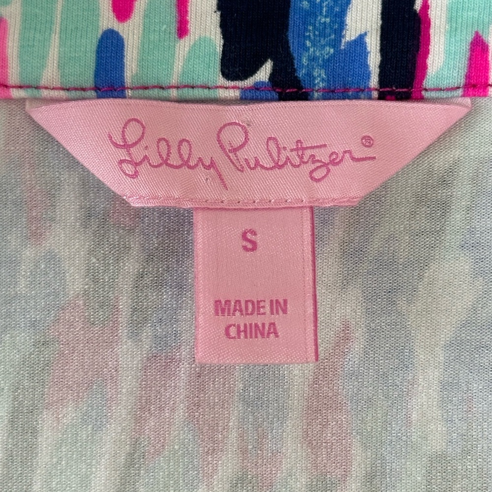 Lilly Pulitzer Marvista Wrap Maxi Dress S Free Spirit Stretch Resortwear Beachy - Picture 9 of 14